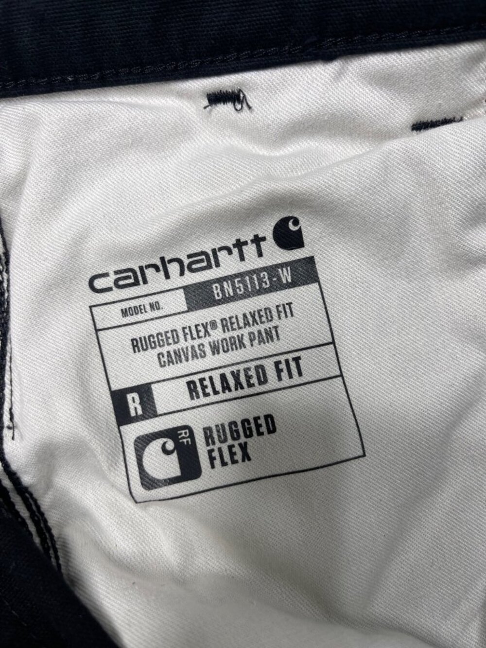 Carhartt Rugged Flex Relaxed Fit Canvas Work Pants Black Women Size 8R Utility - Picture 3 of 8
